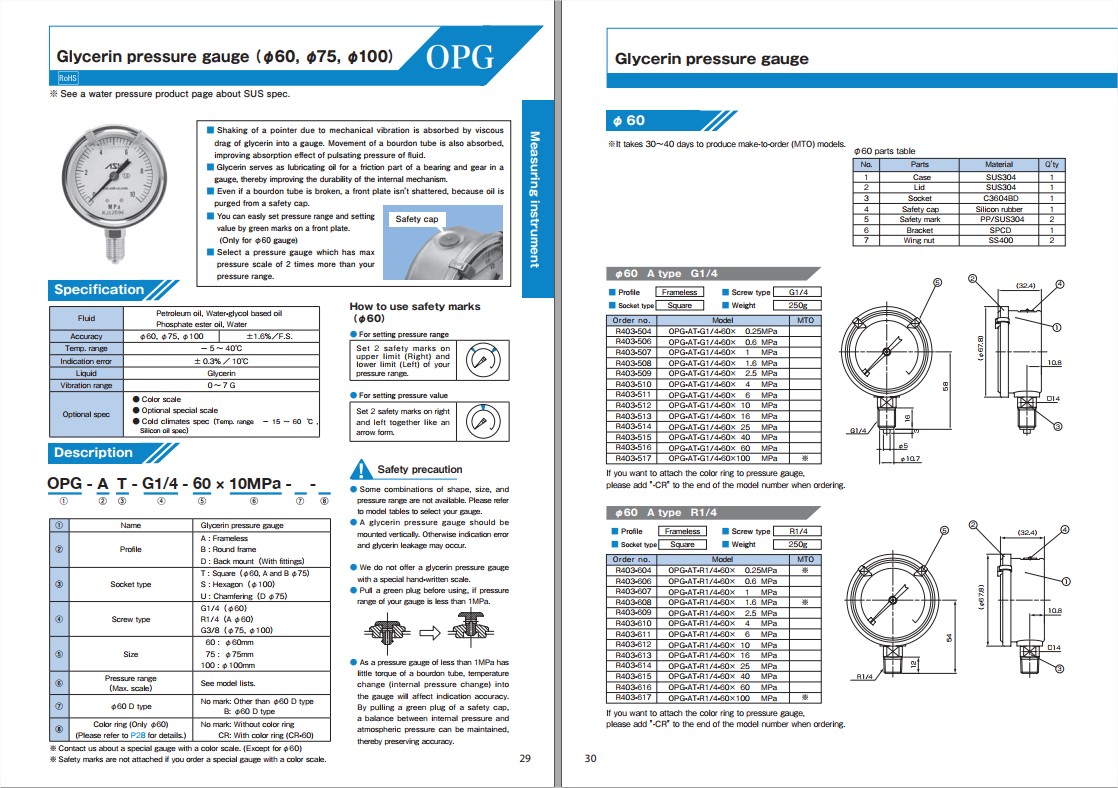 Nandee › GLYCERIN PRESSURE GAUGE